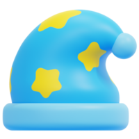 chapéu de dormir ilustração de ícone de renderização 3d png