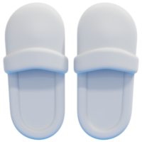 slipper 3d render icon illustration png