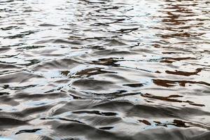 light waves on surface on water photo