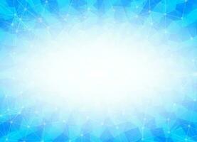Geometric Blue Polygonal background molecule and communication. Connected lines with dots. Minimalism background. Concept of the science, chemistry, biology, medicine, technology. vector
