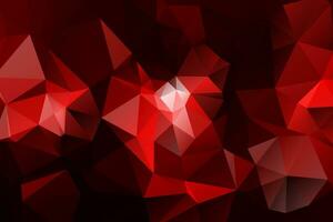 Abstract Red Polygonal Space Background with Connecting Dots and Lines.  Connection structure and science background. Futuristic HUD design. vector
