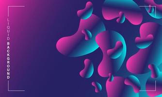 3d liquid background vector