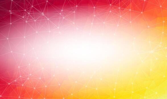 Abstract Dark Red Polygonal Space Background with Connecting Dots and Lines.  Connection structure and science background. Futuristic HUD design. vector