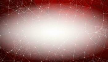 Abstract Dark Red Polygonal Space Background with Connecting Dots and Lines.  Connection structure and science background. Futuristic HUD design. vector