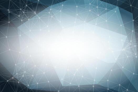 Abstract Blue Polygonal Space Background with Connecting Dots and Lines.  Connection structure and science background. Futuristic HUD design. vector