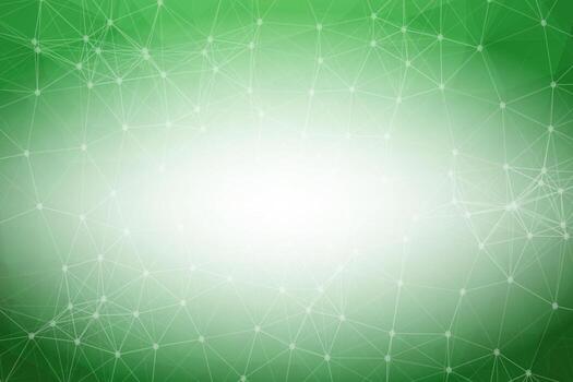 Abstract Green Polygonal Space Background with Connecting Dots and Lines.  Connection structure and science background. Futuristic HUD design. vector