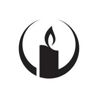 Candle Vector icon design illustration