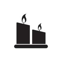 Candle Vector icon design illustration