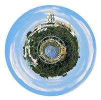 vista panorámica esférica de kiev pechersk lavra foto