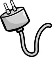 vector de enchufe de cable de alimentación