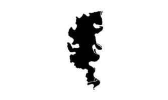 CONCORDIA map black silhouette on white background vector