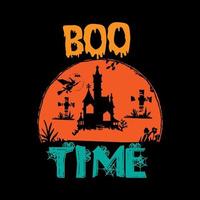 Boo time typography lettering for t shirt vector