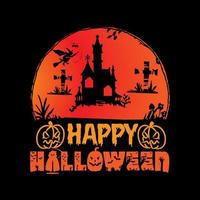 Happy Halloween  typography lettering for t shirt vector