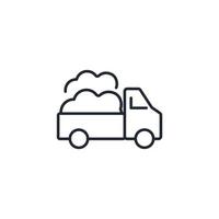 pickup truck icons  symbol vector elements for infographic web