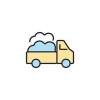 pickup truck icons  symbol vector elements for infographic web