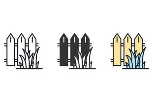 valla iconos símbolo elementos vectoriales para infografía web vector