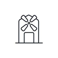 Windmill icons  symbol vector elements for infographic web