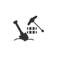 digging tools icons  symbol vector elements for infographic web