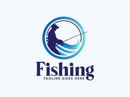 Fishing Fly Logo Template vector