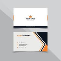 Simple Shape Business Card Design Template vector