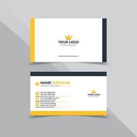 Minimal Company Business Card Design Template vector