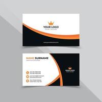 Creative shapes Business Card Design Template vector