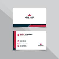 Minimal Business Card Design Template vector