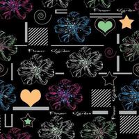 Flower vector pattern