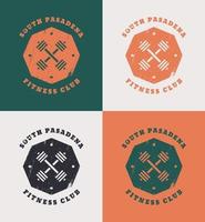 South Pasadena Fitness Club grunge t-shirt design vector