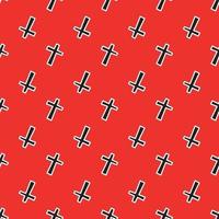 pattern with black crosses vector