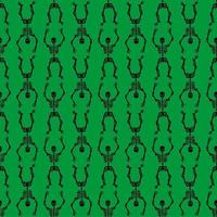 Skeletons seamless pattern vector