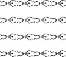 esqueleto de patrones sin fisuras vector