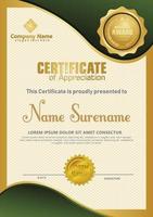 Certificate template with luxury. Vector illustration