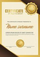 Certificate template with luxury, Vector illustration