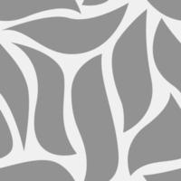 abstract grey leaves seamless pattern vector