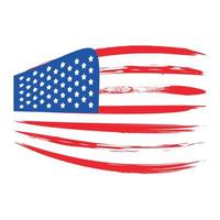 American flag vector illustration