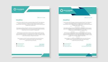 modern letterhead template for stationery design all business company. vector format editable A4. for download.