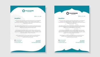 modern letterhead template for stationery design all business company. vector format editable A4. for download.
