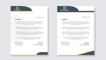 set of modern letterhead template for stationery design all business company. vector format editable A4. for download.