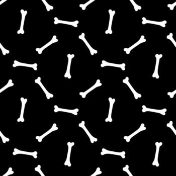 Seamless pattern with bones vector