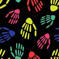 seamless pattern of Skeleton hands. Design for Halloween and day of the Dead. Vector illustration