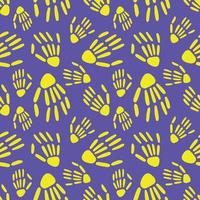 seamless pattern of Skeleton hands. Design for Halloween and day of the Dead. Vector illustration