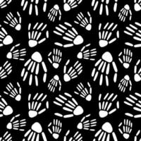 seamless pattern of Skeleton hands. Design for Halloween and day of the Dead. Vector illustration