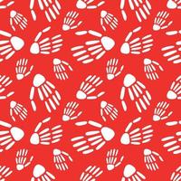 seamless pattern of Skeleton hands. Design for Halloween and day of the Dead. Vector illustration