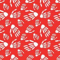 seamless pattern of Skeleton hands. Design for Halloween and day of the Dead. Vector illustration