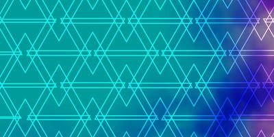 Light Pink, Blue vector backdrop with lines, triangles.