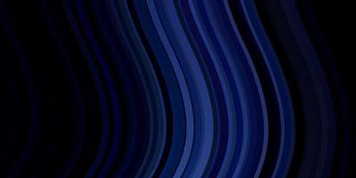 Dark BLUE vector background with bent lines.