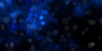 Dark BLUE vector texture with disks.