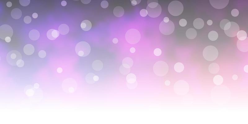 Light Purple vector background with circles.