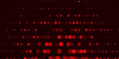 Dark Red vector texture with disks.